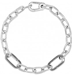 ME Link Chain Bracelet - Features 2 Connectors -Charm Bracelet for Women - Gift for Her - Sterling Silver - 6.9 $36.51 Bracelets