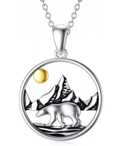 Bunny/Pig/Dragon/Owl/Monkey/Polar Bear/Shark/Dog/Dove/Flamingo Necklace 925 Sterling Silver Animals Jewelry Gifts for Women W...