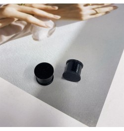 Black Silicone Ear Gauges Double Flared Plugs Tunnels Expanders Stretcher Saddle Earrings for Men Women Fashion Body Piercing...