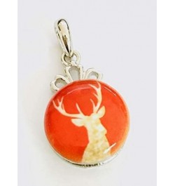 Snap Jewelry Christmas Reindeer with Red Background Fits 18-20mm Ginger Style Charms $9.66 Bracelets