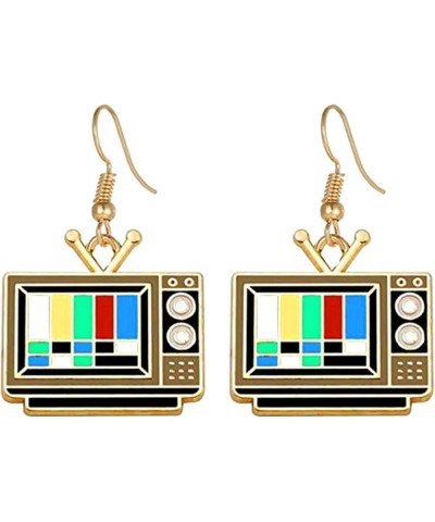 Vintage Television Earrings Creative Statement Unique TV Dangle Drop Earrings Novelty Jewelry for Women Teens Girls Birthday ...