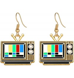 Vintage Television Earrings Creative Statement Unique TV Dangle Drop Earrings Novelty Jewelry for Women Teens Girls Birthday ...