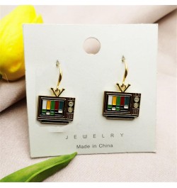 Vintage Television Earrings Creative Statement Unique TV Dangle Drop Earrings Novelty Jewelry for Women Teens Girls Birthday ...