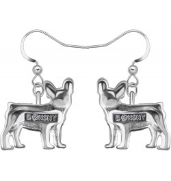 Alloy Cute French Bulldog Earrings Dangle Pet French Bulldog Dog Jewelry Gifts for Girls Women Ladies Purple $7.64 Earrings