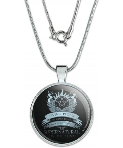 Supernatural Anti Possession Symbol 1" Pendant with Sterling Silver Plated Chain Saving People Hunting Things $9.94 Others