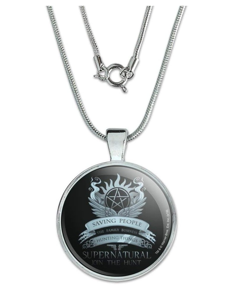 Supernatural Anti Possession Symbol 1" Pendant with Sterling Silver Plated Chain Saving People Hunting Things $9.94 Others