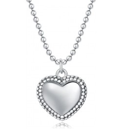 925 Sterling Silver Heart Pendant Necklace for Women Girls style 4 $29.25 Necklaces