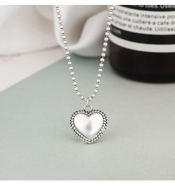 925 Sterling Silver Heart Pendant Necklace for Women Girls style 4 $29.25 Necklaces