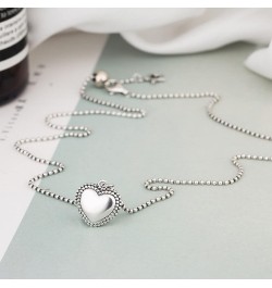 925 Sterling Silver Heart Pendant Necklace for Women Girls style 4 $29.25 Necklaces