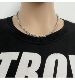 Mens Chain Stainless Steel Rope, Hip Hop Jewelry for Women 16-30 Inch Rope Chain Necklace and Polished 20.0 Inches 2.4mm $8.3...