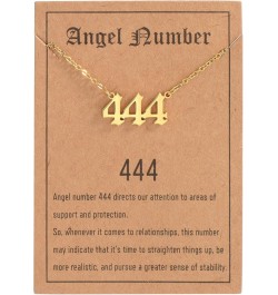 111 222 333 444 555 777 888 999 Angel Number Necklace Gold Numerology Jewelry Lucky Number Minimalist Gift For Her Gold (incl...