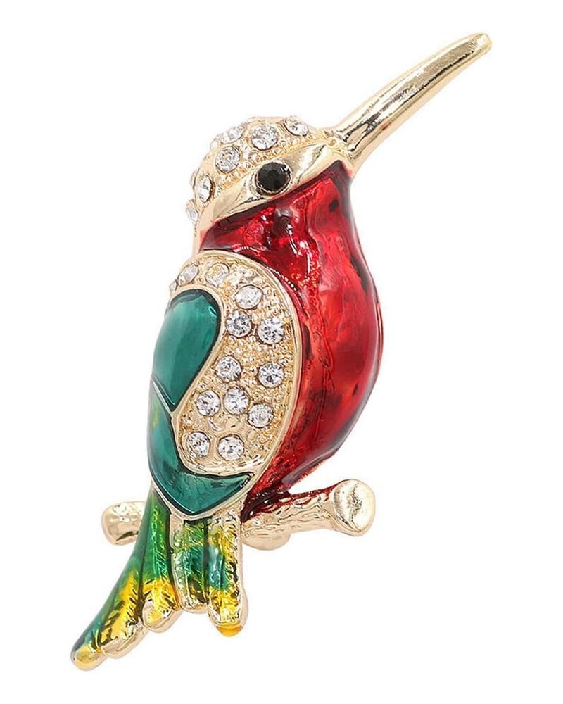 Antique Tone Bird Hummingbird Multi Color Austrian Crystal Pin Brooch Jewelry color 5 $7.41 Brooches & Pins