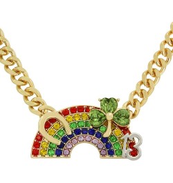 Womens Lucky Charm Necklaces Rainbow/Gold One Size $39.42 Necklaces