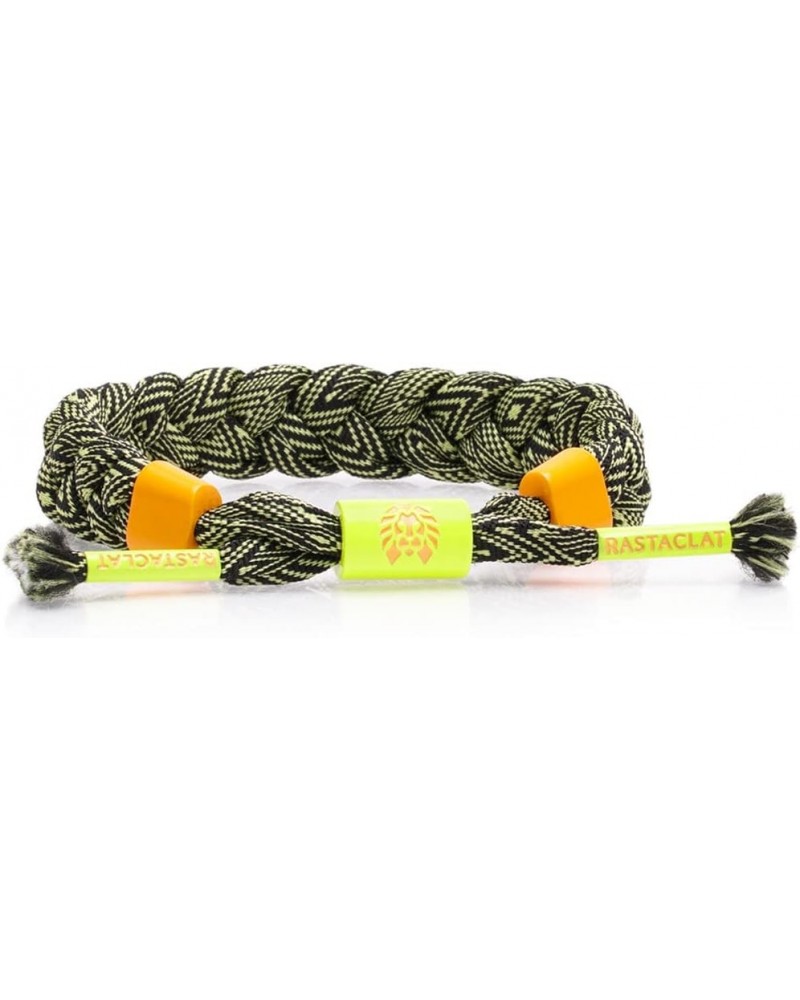 Original Hand Braided Capital Craft Adjustable Bracelets for All Ages Men | Women Lime Light | Black/Yellow Medium/Large 6-7....