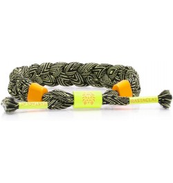 Original Hand Braided Capital Craft Adjustable Bracelets for All Ages Men | Women Lime Light | Black/Yellow Medium/Large 6-7....