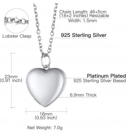 Heart Locket Necklace that Holds Pictures, 925 Sterling Silver/18K Gold/Platinum Plated Heart/Angel Wing/Tree of Life Photo P...