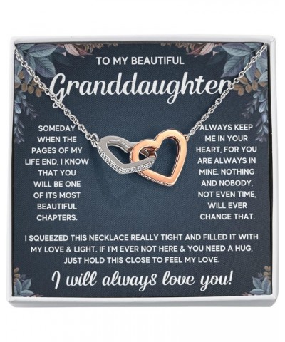 Granddaughter Gifts From Grandma and Granddaughter Birthday Message Card Necklace From Grandmother or Grandpa Jewelry Charm P...