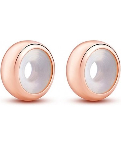 Rose Gold Rubber Charm Stopper Spacer Bead 925 Sterling Silver for Charm Bracelets 2pcs $8.54 Bracelets