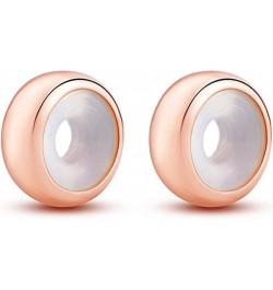 Rose Gold Rubber Charm Stopper Spacer Bead 925 Sterling Silver for Charm Bracelets 2pcs $8.54 Bracelets