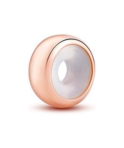 Rose Gold Rubber Charm Stopper Spacer Bead 925 Sterling Silver for Charm Bracelets 2pcs $8.54 Bracelets