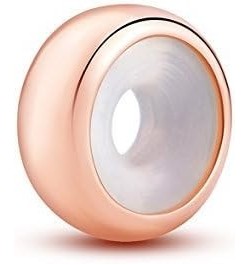 Rose Gold Rubber Charm Stopper Spacer Bead 925 Sterling Silver for Charm Bracelets 2pcs $8.54 Bracelets