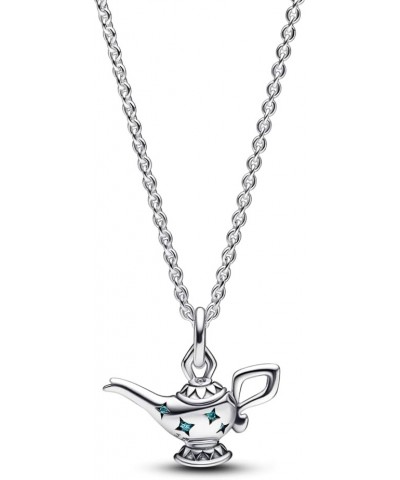 Disney Aladdin Lamp Sterling Silver Collier Necklace With Gift Box $54.40 Necklaces