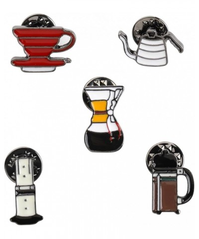 Coffee Enamel Pins Coffee Lapel Pins Coffee Cups Pots Brooch Badges Pins for Backpacks Bag Clothes Barista Coffee Lover Gifts...